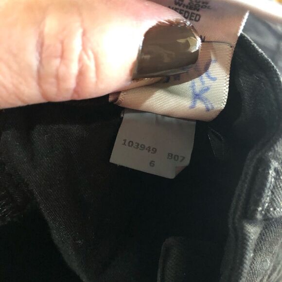 Jen7 by 7 For All Mankind Ankle Straight Jeans Black Size 6 - Picture 12 of 13